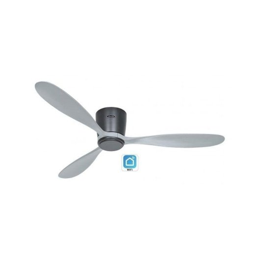 Ventilador de teto CasaFan 313297w Eco Plano Wood WiFi 132 cm 3 pás madeira