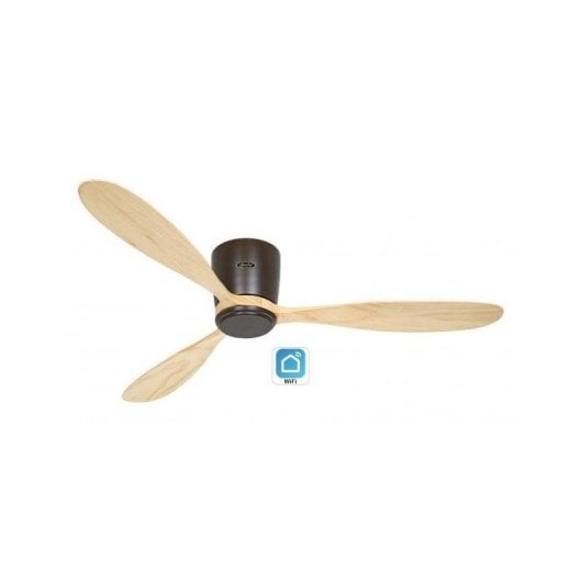 Ventilador de Teto CasaFan 313295w Eco Plano Wood WiFi Madeira Natural