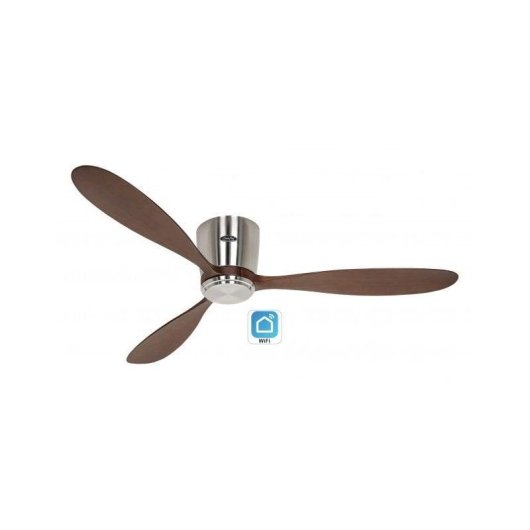 Ventilador de Teto CasaFan 313288w Eco Plano Wood WiFi Madeira Natural