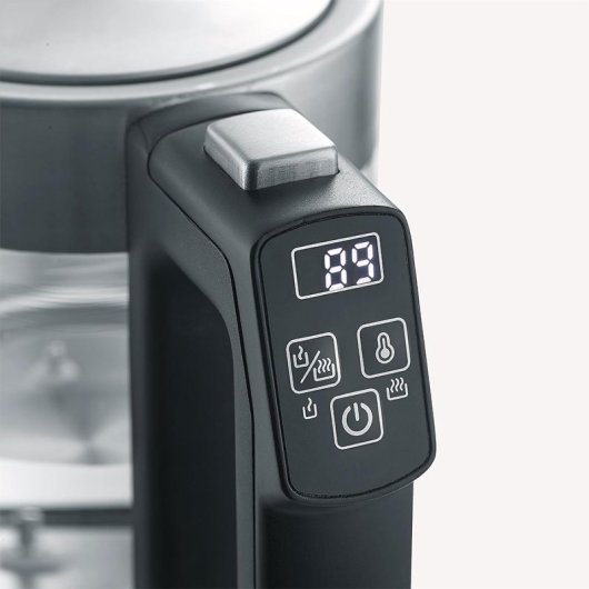 Severin WK 3458 Hervidor de Agua con Ajuste de Temperatura 0.5L 1100W Acero Inox / Cristal