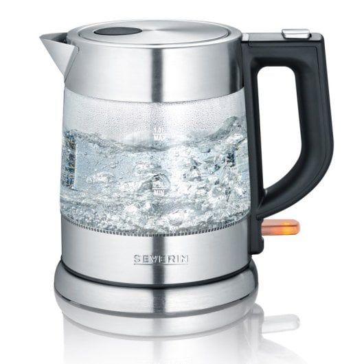 Bouilloire Severin Wk 3468 1 L en acier inoxydable/verre 2 200 W.