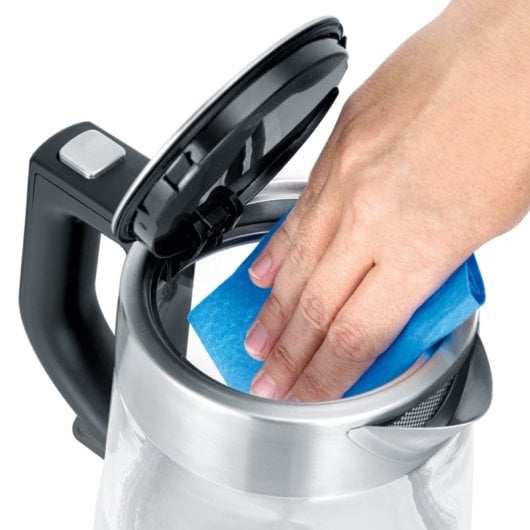 Bouilloire Severin Wk 3468 1 L en acier inoxydable/verre 2 200 W.