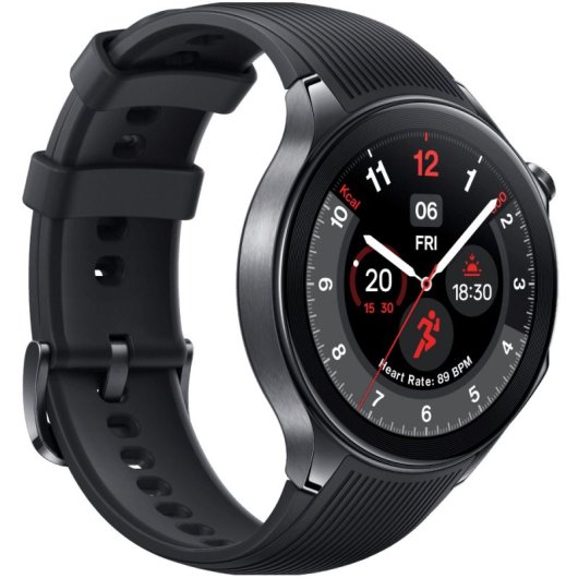 OnePlus Watch 2 Black Steel Reloj Smartwatch Amoled 140-210mm Acero Negro