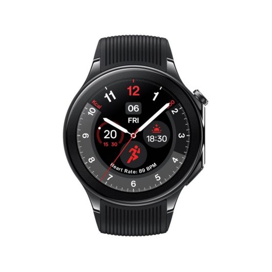 OnePlus Watch 2 Bluetooth GPS NFC 47mm AMOLED Preto Tamanho Único 5ATM+IP68 SpO2