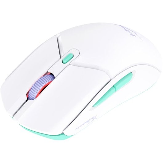 HP HyperX Pulsefire Haste 2 Core Wls - Gaming Mouse (Wht/Grn/Pur) souris