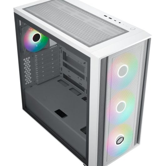 Cooler Master MasterBox 600 RGB Full Tower Cristal Templado USB-C Blanca