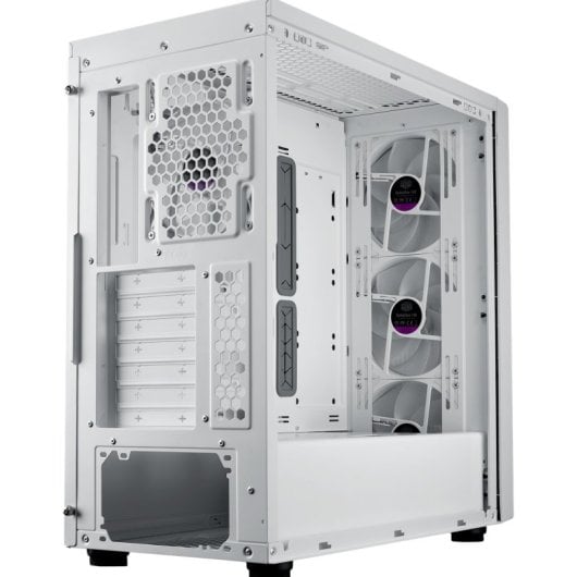Cooler Master MasterBox 600 RGB Full Tower Cristal Templado USB-C Blanca