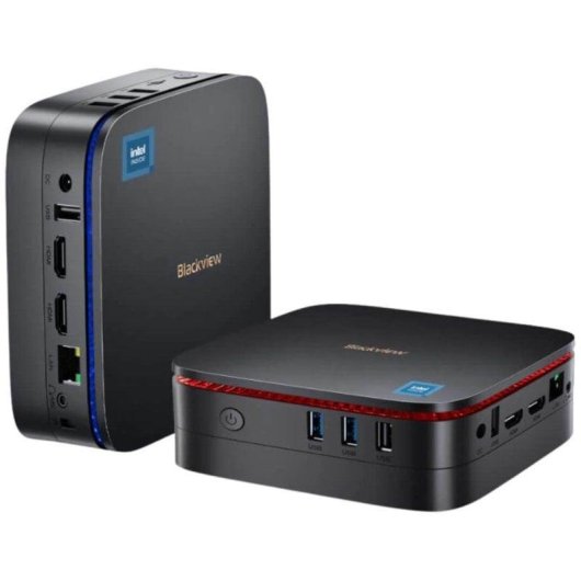 Mini PC Blackview MP60 Intel Celeron N5095 16GB 512GB SSD UHD Graphics Windows 11 Pro Nero