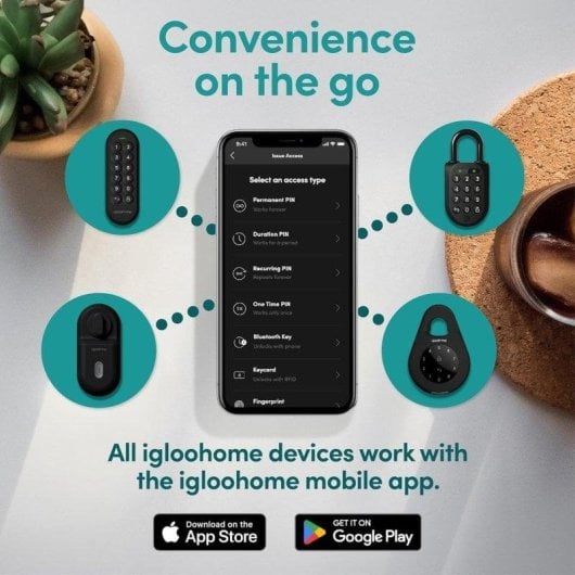 Türschloss Igloohome Keybox 3 Bluetooth Öffnung mit App und PIN-Code Wetterfest