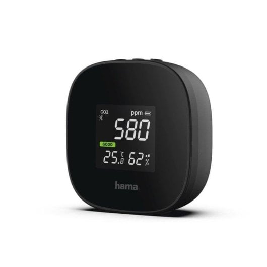 Détecteur de fumée et de gaz Hama CO2 Humidité Température Batterie rechargeable