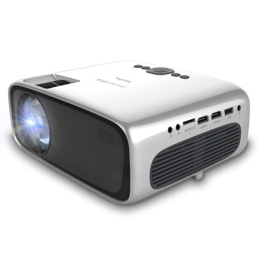 Philips NeoPix Ultra One Proyector de Corto Alcance LCD LED FullHD 1080p Plata + Trípode 84"