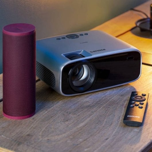 Philips NeoPix Ultra One Proyector de Corto Alcance LCD LED FullHD 1080p Plata + Trípode 84"