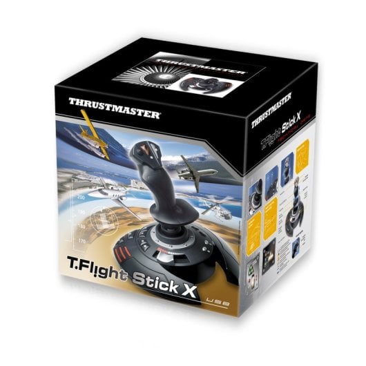 Thrustmaster T.Flight Stick X Schwarz, Rot, Silber USB-Joystick Analoger PC, Playstation 3