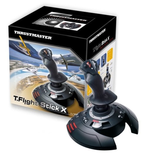 Thrustmaster T.Flight Stick X Schwarz, Rot, Silber USB-Joystick Analoger PC, Playstation 3