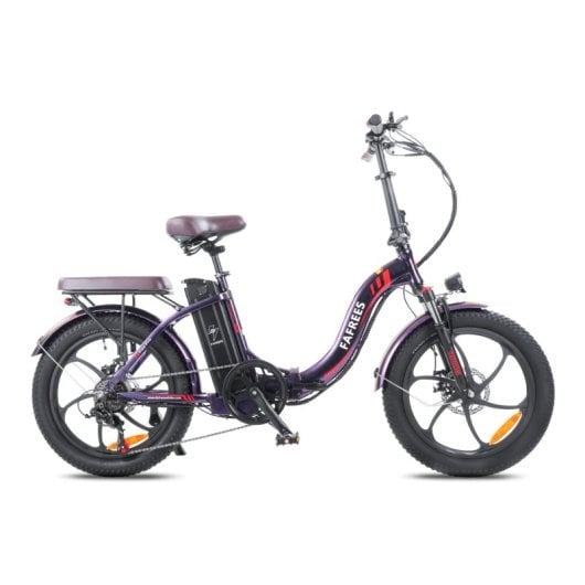 Fafrees F20 Pro Bicicleta Eléctrica E-Bike 250w Autonomía 80km Frenos de Disco Púrpura Deslumbrante