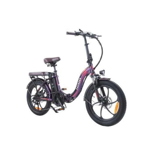 Fafrees F20 Pro Bicicleta Eléctrica E-Bike 250w Autonomía 80km Frenos de Disco Púrpura Deslumbrante