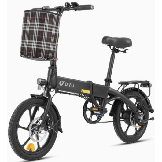 Vélo électrique DYU A1F Pro 16" Moteur 250W Batterie 36v7.5Ah Autonomie 30km Freins à disque Noir
