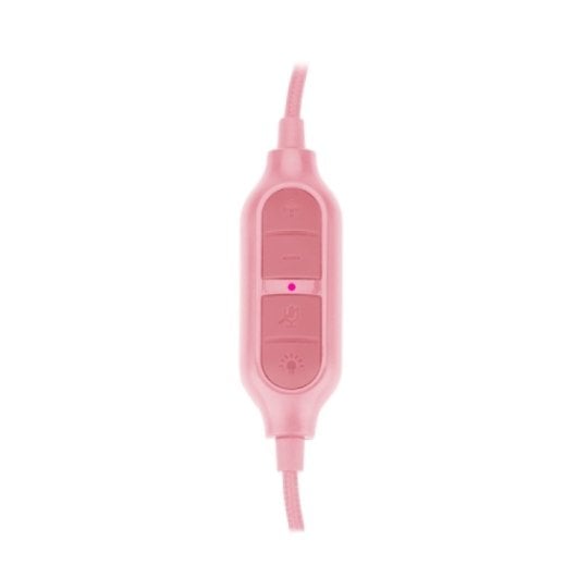 Redragon ZEUS X Ausculltadores Gaming RGB Virtual 7.1 USB Microfone Rosa