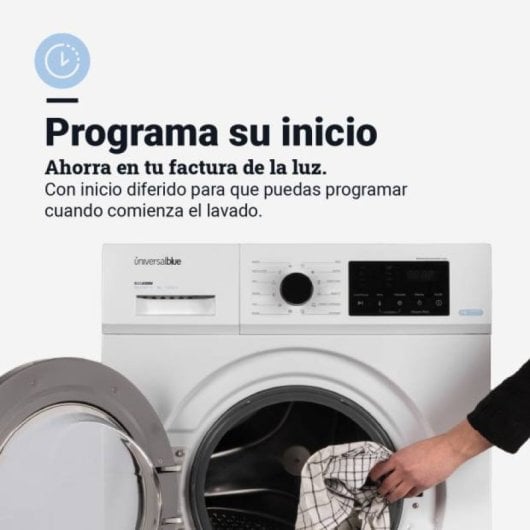 Universal Blue IBIZA 4008W Máquina de Lavar Roupa 8Kg E Branca