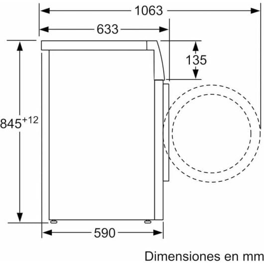 Máquina de Lavar Roupa Balay 3TS282B 8 Kg 1200rpm A Branco Silenciosa