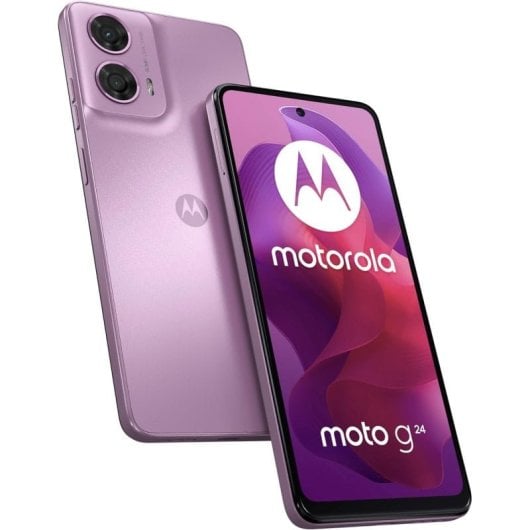 Motorola Moto G24 4GB/128GBB Smartphone 6.6" HD+ 90Hz Android 14 Rosa Lavanda