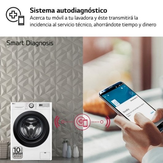LG F4WR5011A6F Lavadora de Carga Frontal 11Kg A Blanca