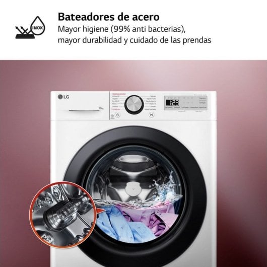 LG F4WR5011A6F Lavadora de Carga Frontal 11Kg A Blanca