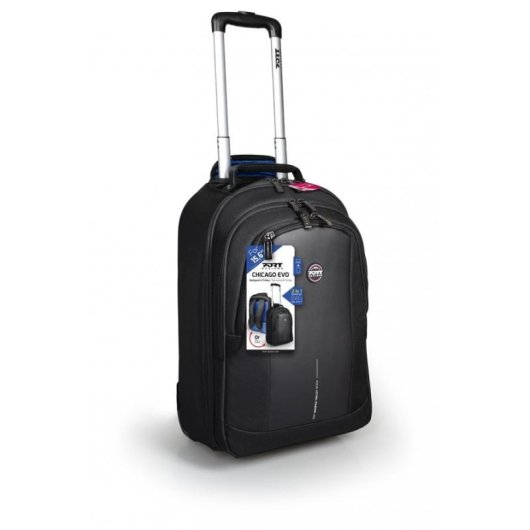 Port Designs CHICAGO EVO 39,6 cm (15.6") Trolley-Koffer Schwarz