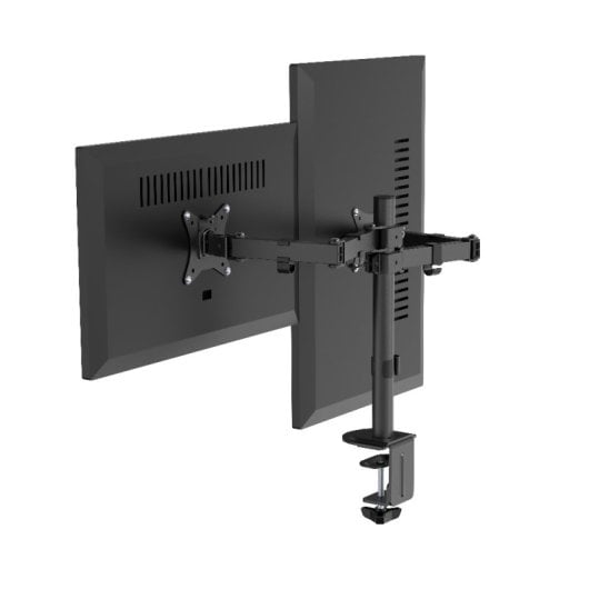 Gembird Ma-d2-03 Soporte de Escritrio Doble para Monitor 17”-32” VESA 100 Max 9Kg Negro