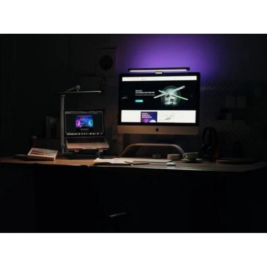 Barra de luz LED Yeelight Pro para ecrã cinzento