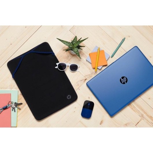 Blaue reversible Schutzhülle für HP 15,6-Zoll-Laptop