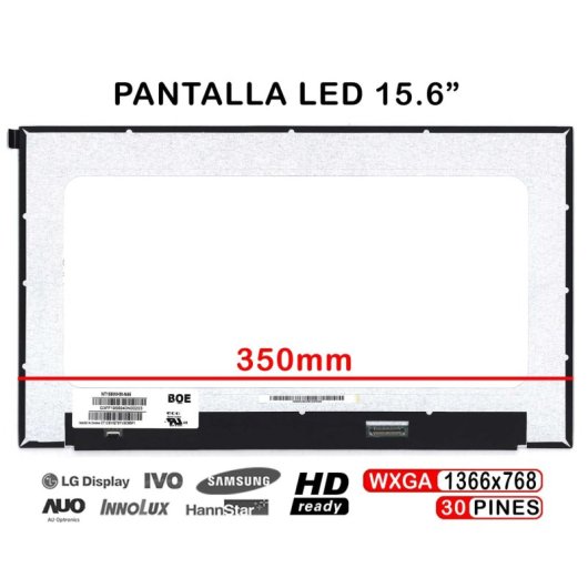 Tela LED de 15,6" para laptop N156bga-e53 Rev B2