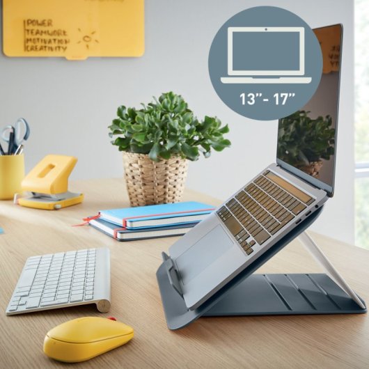 Leitz Ergo Cosy Soporte Para Portátil Gris 43,2 Cm (17")