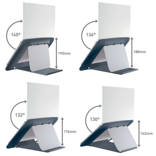 Leitz Ergo Cosy Soporte Para Portátil Gris 43,2 Cm (17")