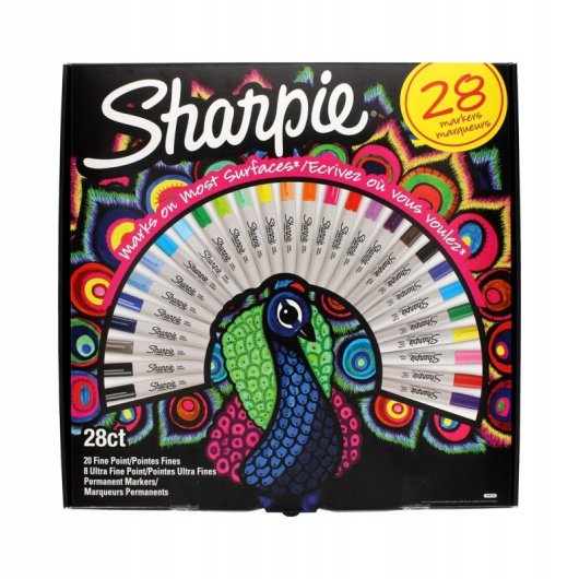 Set di pennarelli indelebili Sharpie - 28 colori pavone