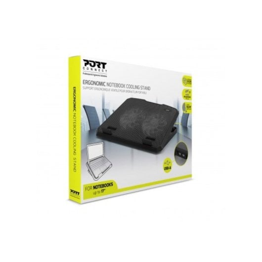 Port Designs 901099 Laptop-Kühlsockel 43,2 cm (17 Zoll), 800 U/min, Schwarz