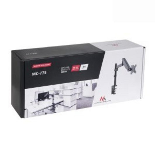 Maclean Mc-775 Soporte de Escritorio para Monitor 32" VESA 100x100 Max 8Kg Gris