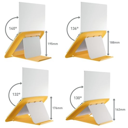 Notebook-Ständer Leitz Ergo Cosy Gelb 33-43,2 cm