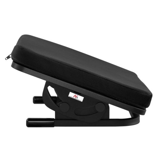 Maclean MC-460 Reposapiés Ergonómico con Cojín Extraíble y Ángulo de Inclinación Ajustable +20 a -20º