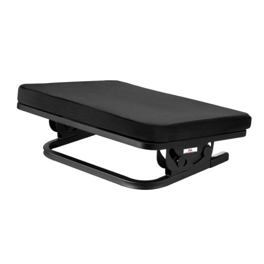 Maclean MC-460 Reposapiés Ergonómico con Cojín Extraíble y Ángulo de Inclinación Ajustable +20 a -20º