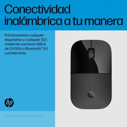 HP Z3700 Dual Ratón Inalámbrico Bluetooth 1600 DPI Negro