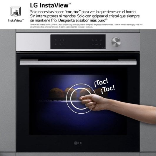 LG Instaview WSED7612S Horno Multifunción Pirolítico 76L A+ Acero Inoxidable
