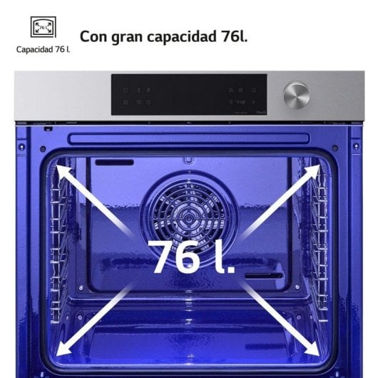LG Instaview WSED7612S Horno Multifunción Pirolítico 76L A+ Acero Inoxidable
