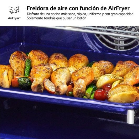 LG Instaview WSED7612S Horno Multifunción Pirolítico 76L A+ Acero Inoxidable