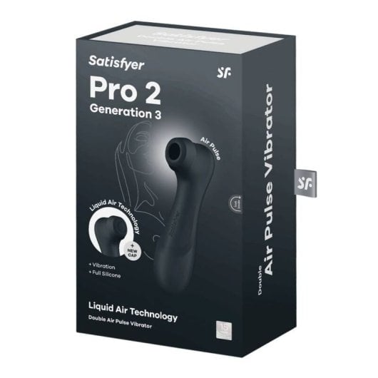 Satisfyer - Pro 2 Generación 3 Liquid Air Technology Succionador Negro