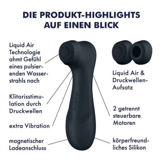 Satisfyer - Pro 2 Generación 3 Liquid Air Technology Succionador Negro
