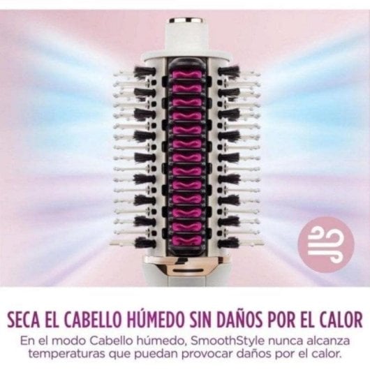 Escova Modeladora Shark SmoothStyle HT202EU 900W Cerâmica 3 Temperaturas Branco