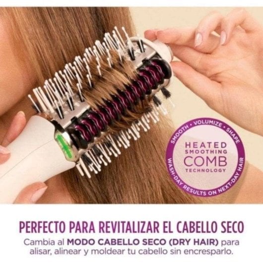 Escova Modeladora Shark SmoothStyle HT202EU 900W Cerâmica 3 Temperaturas Branco