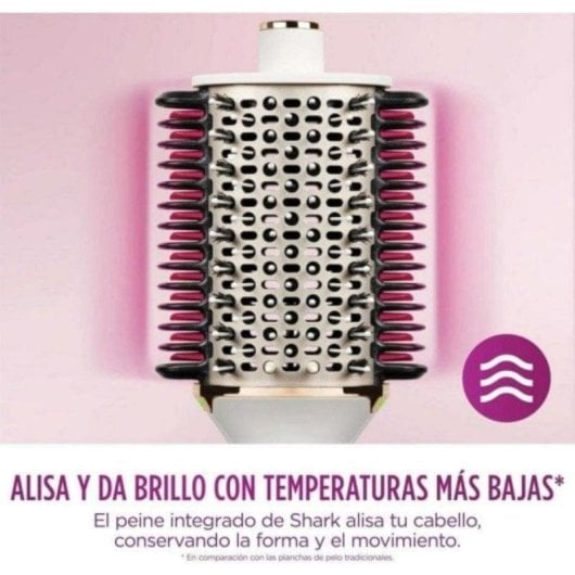 Escova Modeladora Shark SmoothStyle HT202EU 900W Cerâmica 3 Temperaturas Branco