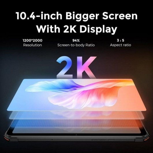 Tablet Fossibot DT1 WiFi + 4G 10,4" 8GB 256GB Gris